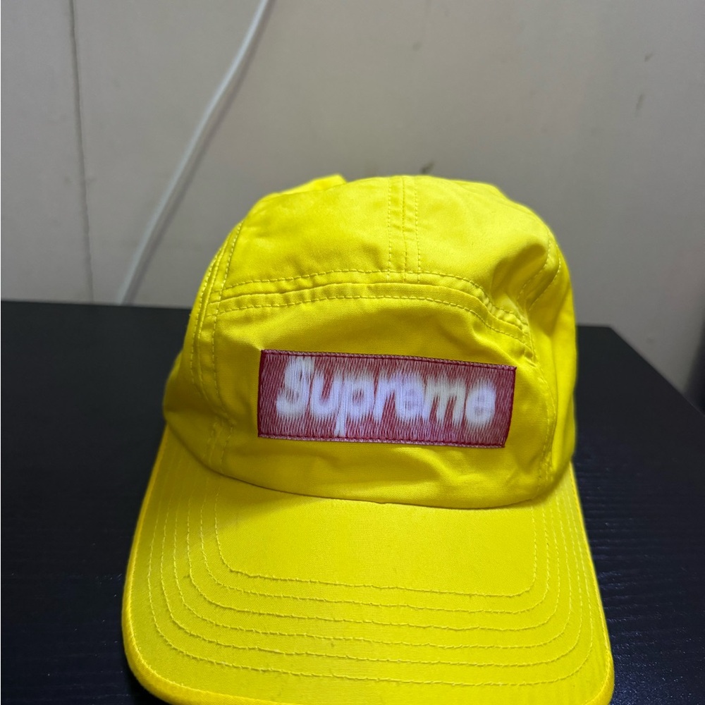Supreme Black and Yellow Hat
